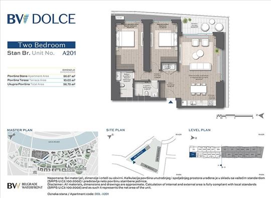 BW Dolce, dvostrana orijentacija, bez provizije ID