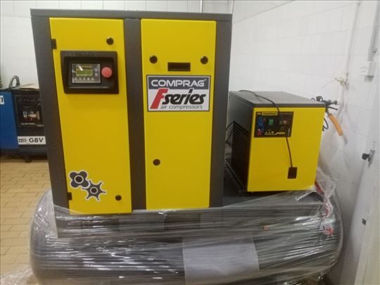 Vijčani kompresor na boci sa sušačom 5.5 kW - Novo