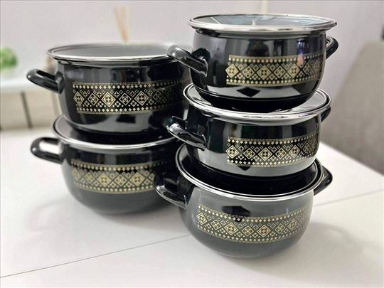 Set Turskih emajl šerpi