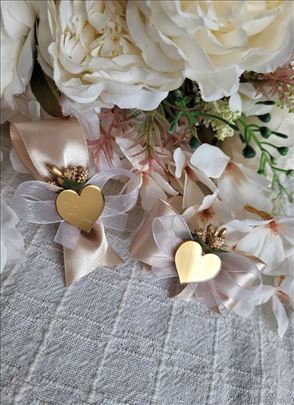 Cvetići za kićenje svatova-kapućino/zlatno srce