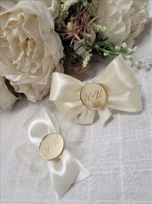 Cvetići za kićenje svatova-krem traka/krug