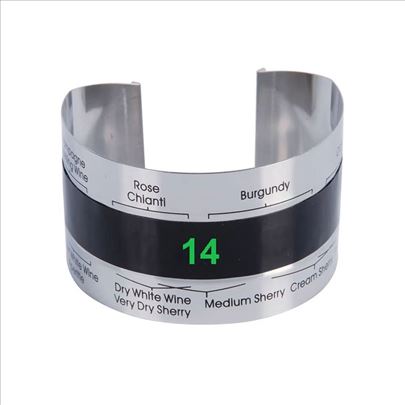 Čelični termometar za boce vina sa displejem