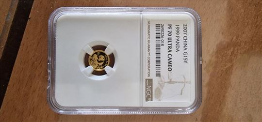 Zlatnik NGC 2007 Kina G15Z 1999 Panda PF 70 Ultra