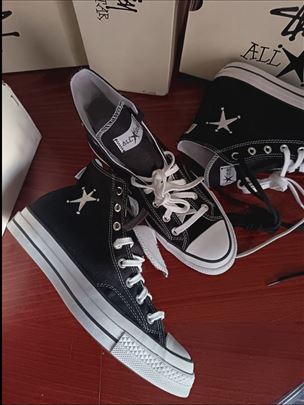 Converse, duboke crne starke, STUSSY Chyck 70 41
