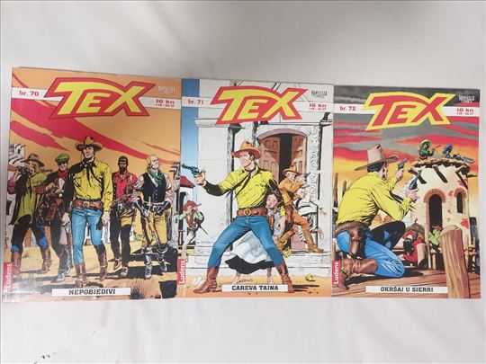 Tex Willer (LU) - Nepobjedivi - komplet 3 stripa