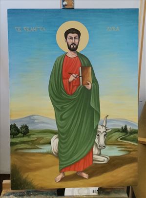 Ikona sv. Luka - ulje na platnu