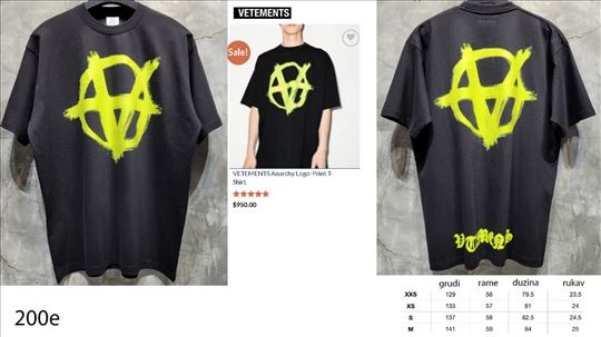 Vetements, mega hit majice, top 