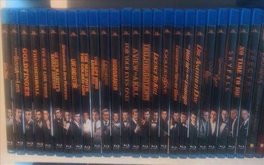 Blu ray 007 James Bond (komplet kolekcija)