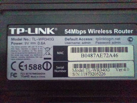 TP-link TL-WR340G Bežični ruter