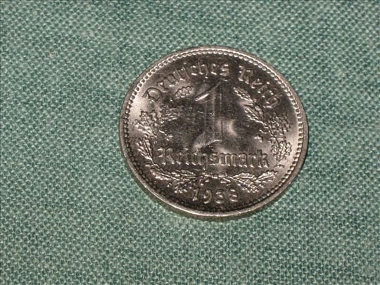 -1 Reichsmark  1938 A 