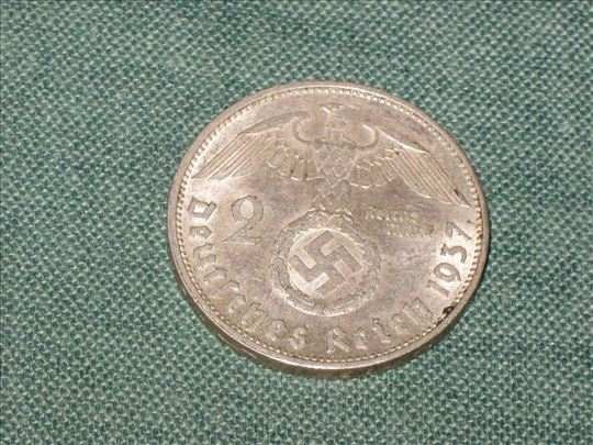 -2 Reichsmark  1937 A 
