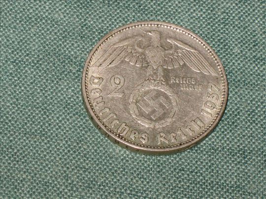 -2 Reichsmark  1937 D 