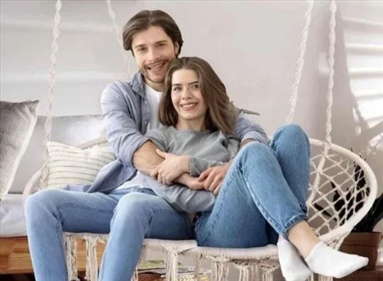 Viseća ljuljaška gnezdo za dvoje novo pletena