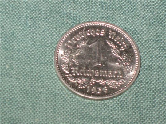 1 Reichsmark  1938 G
