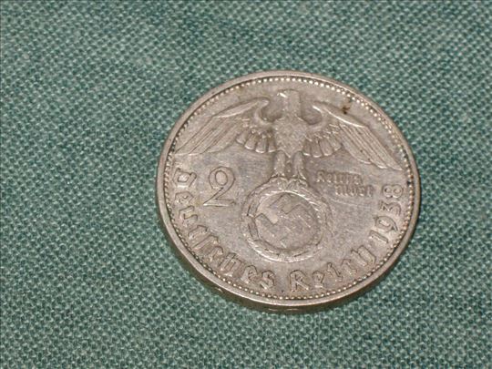 2 Reichsmark  1938 A