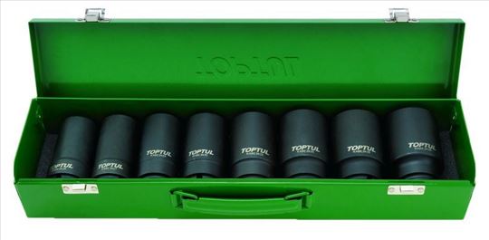 Toptul set dugih 90mm udarnih gedora 3/4" 