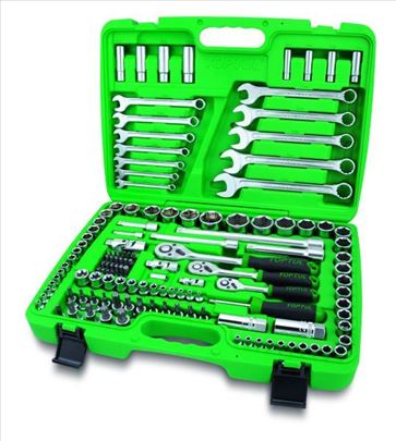 Toptul set gedora 130 alata, 1/4", 3/8", 1/2"