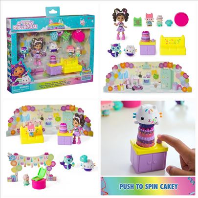 Gabbys Dollhouse Mjaufin Birthday set