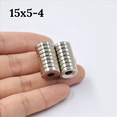 Neodijumski magnet 15x5-4mm,15x5mm,18x5-5mm