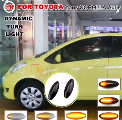 Dinamicki migavci CRNI Toyota Yaris 