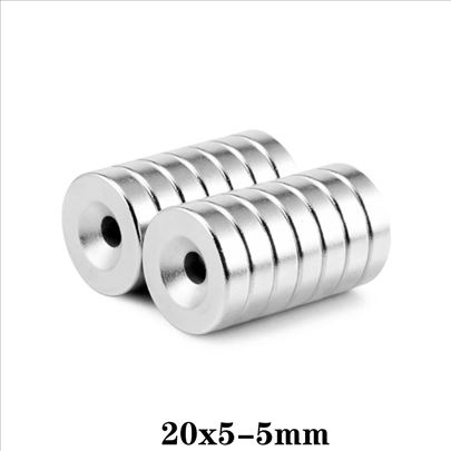 Neodijumski magnet 20x5-5mm,25x5-5mm