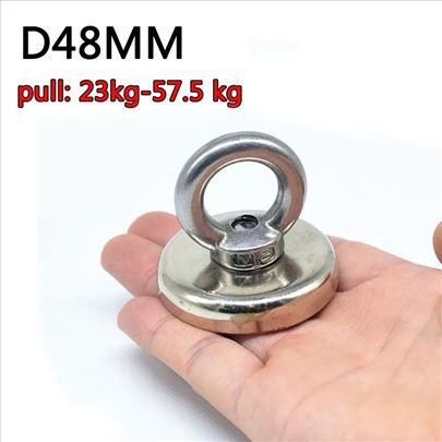 Neodijumski magnet za pecanje sa kukom fi48mm