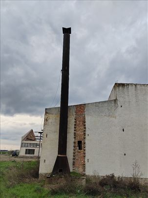 Samostojeći čelični dimnjak fi600mm x 12m polovno