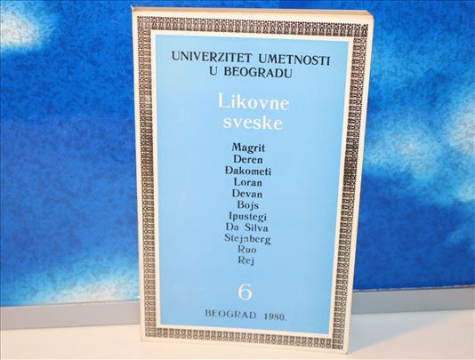 Likovne sveske 6 Magrit Djakometi, Bojs, Rej...