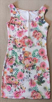 Unikatna cvetna haljina vel. S