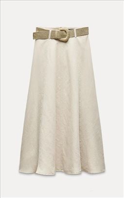 Nova Zara suknja od mešavine lana XS i S