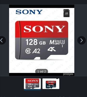 Sd kartice 128gb klasa 10 ultra 3 za dronove