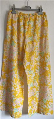 Cvetne unikatne široke pantalone vel. M/L  