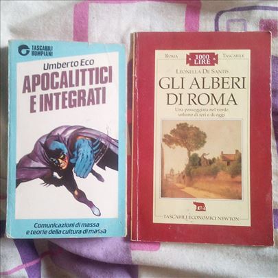 Dve knjige na italijanskom jeziku