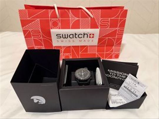 Omega Swatch Mission to Moonphase Full Moon 