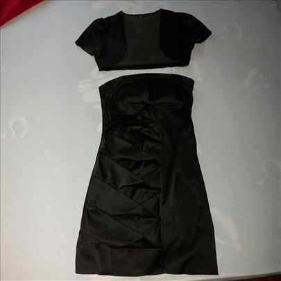 Haljina crna kratka sa dodatkom bolera