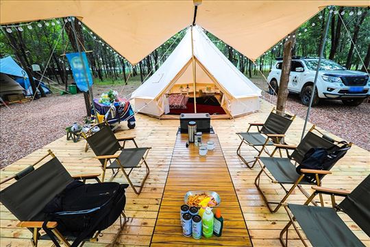 Glamping Bell Tent Zvono Sator pamucni Poslednji 