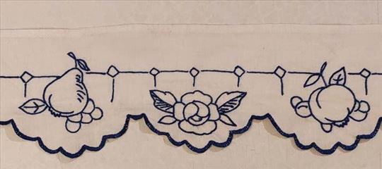 Starinska etno vezena traka 93 x 12 cm 