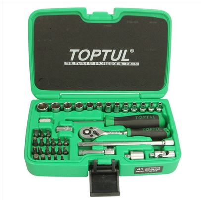 Toptul set bitova i gedora 1/4", 41 komada