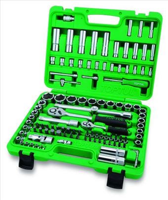 Toptul set gedora 108 alata, 1/4", 1/2"
