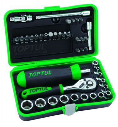 Toptul set gedora 1/4", 41 komada