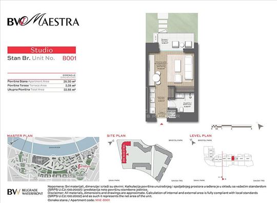 BW Maestra, studio sa privatnom baštom, bez proviz