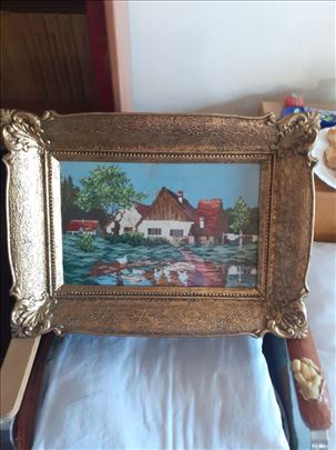 Vilerov goblen Seoska idila, sitan bod, 39x24