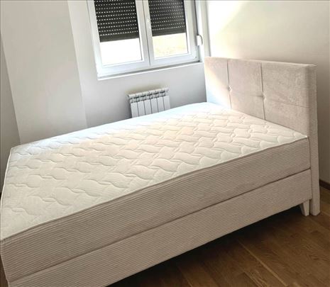 Bračni boxspring krevet 140×200.