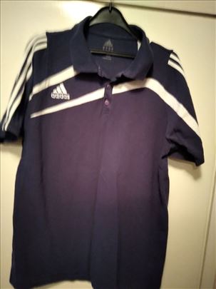 Muska majica Adidas vel.XL tamno plava duz.76,sir.