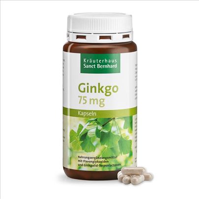 Ginko biloba 75g sluh-zujanje,memorija 240 kaps de