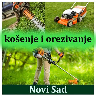 Košenje trave trimerom, orezivanje, održavanje