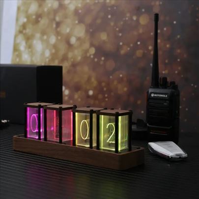 Digitalni sat RGB Nixie clock led tube simulation