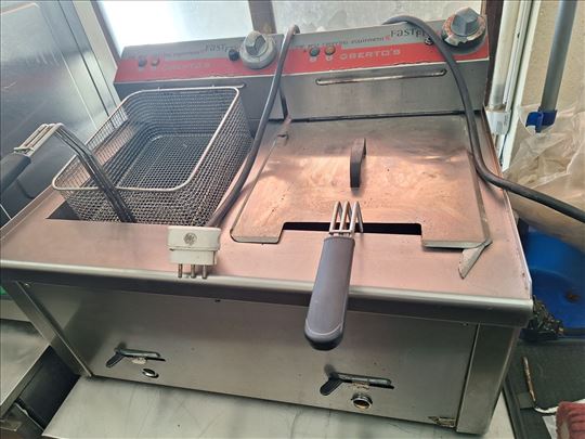 Friteza dvodelna 2 x 6do 8 litre