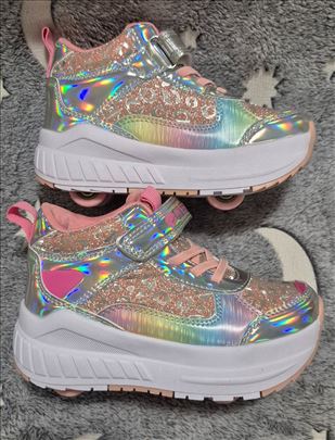 Patike roleri 2u1, leo šarene, br30 na stanju