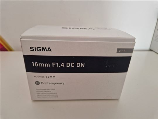 Sigma 16mm f/1.4 DC DN
